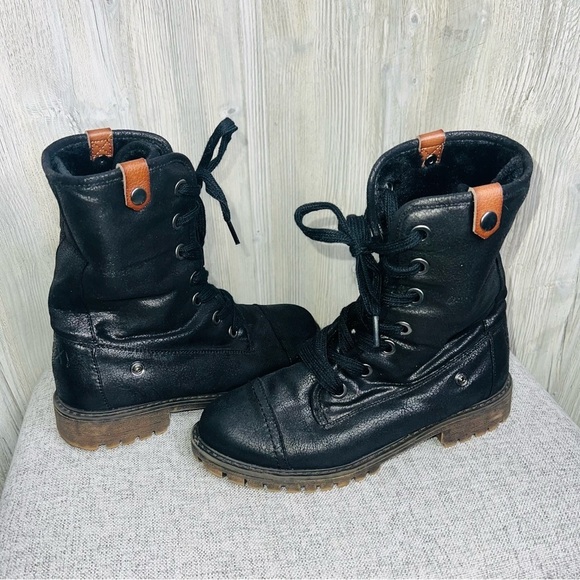Roxy Bruna Lace-Up Combat Boots - Picture 1 of 10